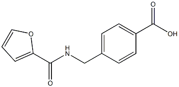 4-[(furan-2-ylformamido)methyl]benzoic acid Structure