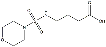 4-[(morpholine-4-sulfonyl)amino]butanoic acid 구조식 이미지