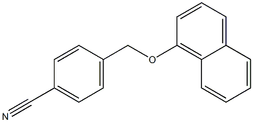 4-[(naphthalen-1-yloxy)methyl]benzonitrile 구조식 이미지