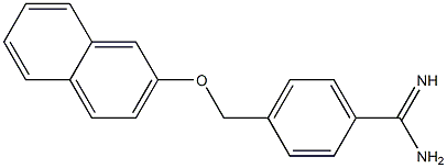 4-[(naphthalen-2-yloxy)methyl]benzene-1-carboximidamide Structure