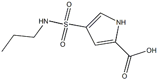 4-[(propylamino)sulfonyl]-1H-pyrrole-2-carboxylic acid Structure