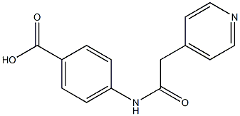 4-[(pyridin-4-ylacetyl)amino]benzoic acid Structure