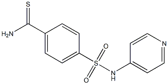 4-[(pyridin-4-ylamino)sulfonyl]benzenecarbothioamide 구조식 이미지