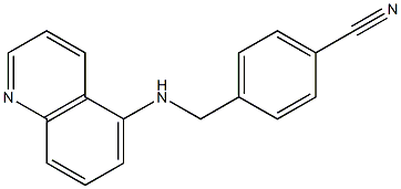 4-[(quinolin-5-ylamino)methyl]benzonitrile 구조식 이미지