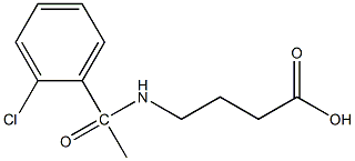 4-[1-(2-chlorophenyl)acetamido]butanoic acid Structure