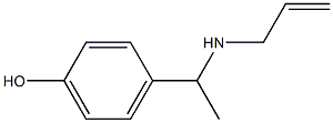 4-[1-(prop-2-en-1-ylamino)ethyl]phenol Structure