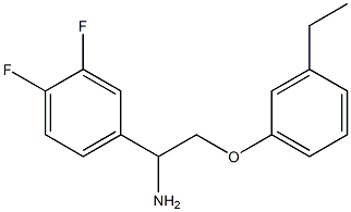 4-[1-amino-2-(3-ethylphenoxy)ethyl]-1,2-difluorobenzene Structure