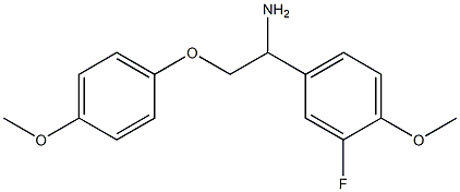 4-[1-amino-2-(4-methoxyphenoxy)ethyl]-2-fluoro-1-methoxybenzene 구조식 이미지