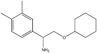 4-[1-amino-2-(cyclohexyloxy)ethyl]-1,2-dimethylbenzene 구조식 이미지