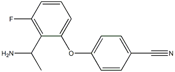 4-[2-(1-aminoethyl)-3-fluorophenoxy]benzonitrile 구조식 이미지