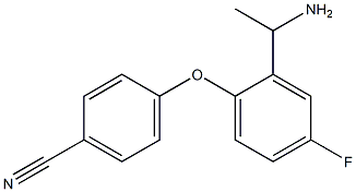 4-[2-(1-aminoethyl)-4-fluorophenoxy]benzonitrile Structure