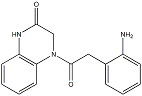 4-[2-(2-aminophenyl)acetyl]-1,2,3,4-tetrahydroquinoxalin-2-one Structure