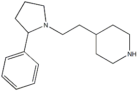 4-[2-(2-phenylpyrrolidin-1-yl)ethyl]piperidine 구조식 이미지