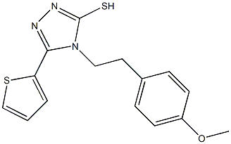 4-[2-(4-methoxyphenyl)ethyl]-5-(thiophen-2-yl)-4H-1,2,4-triazole-3-thiol Structure