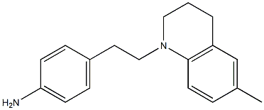 4-[2-(6-methyl-1,2,3,4-tetrahydroquinolin-1-yl)ethyl]aniline Structure