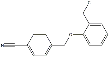 4-[2-(chloromethyl)phenoxymethyl]benzonitrile Structure