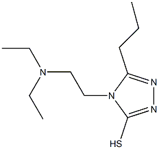 4-[2-(diethylamino)ethyl]-5-propyl-4H-1,2,4-triazole-3-thiol 구조식 이미지