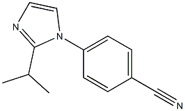 4-[2-(propan-2-yl)-1H-imidazol-1-yl]benzonitrile Structure