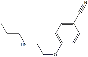 4-[2-(propylamino)ethoxy]benzonitrile Structure