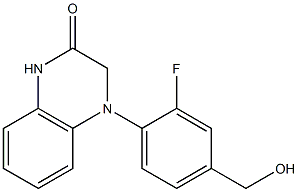 4-[2-fluoro-4-(hydroxymethyl)phenyl]-1,2,3,4-tetrahydroquinoxalin-2-one Structure