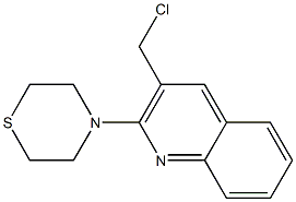 4-[3-(chloromethyl)quinolin-2-yl]thiomorpholine 구조식 이미지