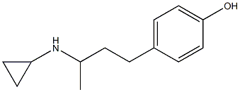 4-[3-(cyclopropylamino)butyl]phenol Structure