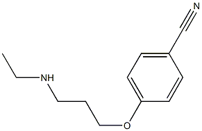 4-[3-(ethylamino)propoxy]benzonitrile Structure