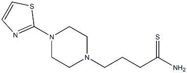 4-[4-(1,3-thiazol-2-yl)piperazin-1-yl]butanethioamide 구조식 이미지