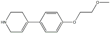 4-[4-(2-methoxyethoxy)phenyl]-1,2,3,6-tetrahydropyridine Structure