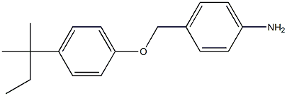 4-[4-(2-methylbutan-2-yl)phenoxymethyl]aniline Structure