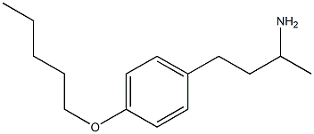 4-[4-(pentyloxy)phenyl]butan-2-amine Structure