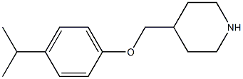 4-[4-(propan-2-yl)phenoxymethyl]piperidine 구조식 이미지