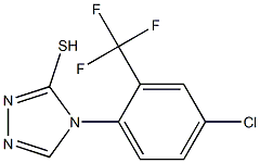 4-[4-chloro-2-(trifluoromethyl)phenyl]-4H-1,2,4-triazole-3-thiol 구조식 이미지