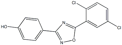 4-[5-(2,5-dichlorophenyl)-1,2,4-oxadiazol-3-yl]phenol 구조식 이미지