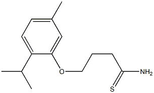 4-[5-methyl-2-(propan-2-yl)phenoxy]butanethioamide 구조식 이미지