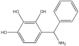 4-[amino(phenyl)methyl]benzene-1,2,3-triol 구조식 이미지