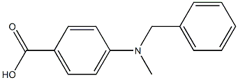 4-[benzyl(methyl)amino]benzoic acid 구조식 이미지