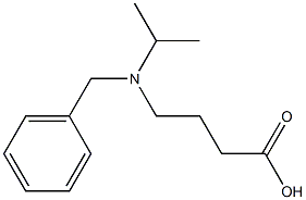 4-[benzyl(propan-2-yl)amino]butanoic acid Structure