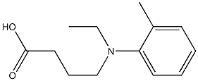 4-[ethyl(2-methylphenyl)amino]butanoic acid Structure