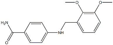 4-{[(2,3-dimethoxyphenyl)methyl]amino}benzamide Structure