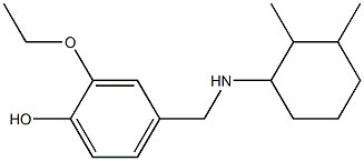 4-{[(2,3-dimethylcyclohexyl)amino]methyl}-2-ethoxyphenol 구조식 이미지