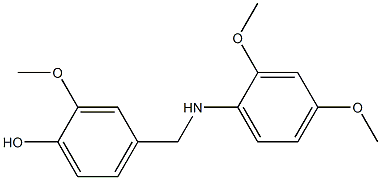 4-{[(2,4-dimethoxyphenyl)amino]methyl}-2-methoxyphenol Structure