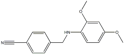 4-{[(2,4-dimethoxyphenyl)amino]methyl}benzonitrile Structure