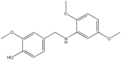 4-{[(2,5-dimethoxyphenyl)amino]methyl}-2-methoxyphenol Structure