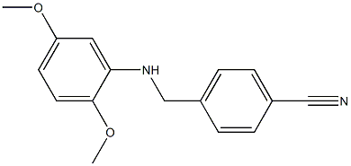 4-{[(2,5-dimethoxyphenyl)amino]methyl}benzonitrile 구조식 이미지