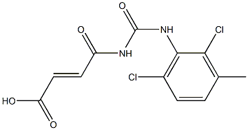 4-{[(2,6-dichloro-3-methylphenyl)carbamoyl]amino}-4-oxobut-2-enoic acid Structure