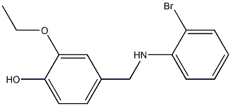 4-{[(2-bromophenyl)amino]methyl}-2-ethoxyphenol 구조식 이미지