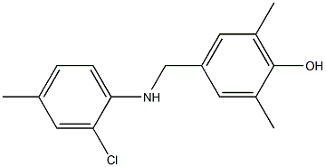 4-{[(2-chloro-4-methylphenyl)amino]methyl}-2,6-dimethylphenol Structure