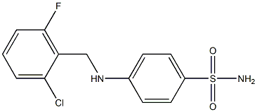 4-{[(2-chloro-6-fluorophenyl)methyl]amino}benzene-1-sulfonamide 구조식 이미지