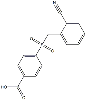 4-{[(2-cyanophenyl)methane]sulfonyl}benzoic acid Structure